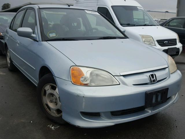 JHMES95663S000187 - 2003 HONDA CIVIC HYBR BLUE photo 1