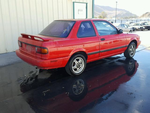 1N4EB32A0MC752220 - 1991 NISSAN SENTRA RED photo 4