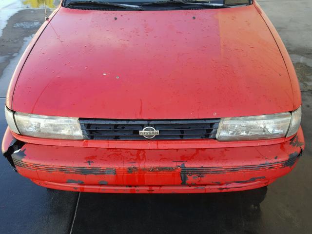 1N4EB32A0MC752220 - 1991 NISSAN SENTRA RED photo 7