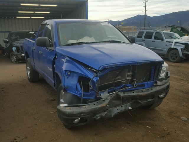 1D7HU18268S589919 - 2008 DODGE RAM 1500 S BLUE photo 1