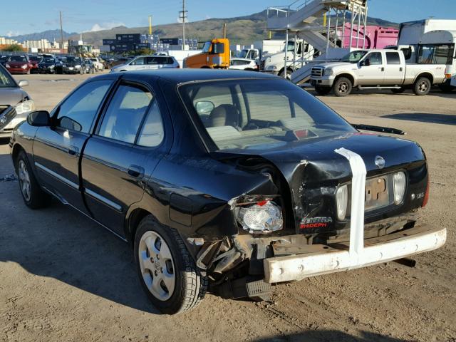 3N1CB51D86L638890 - 2006 NISSAN SENTRA 1.8 BLACK photo 3