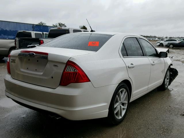 3FAHP0JA5CR135149 - 2012 FORD FUSION SEL WHITE photo 4