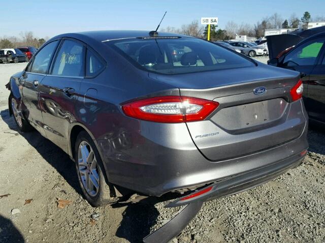 3FA6P0H71DR249359 - 2013 FORD FUSION SE GRAY photo 3