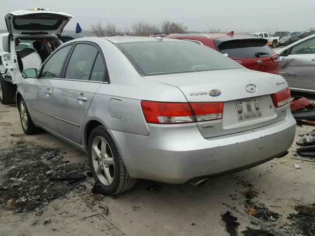 5NPEU46F58H349103 - 2008 HYUNDAI SONATA SE SILVER photo 3