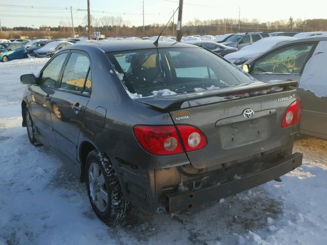 2T1BR32E26C574302 - 2006 TOYOTA COROLLA CE GRAY photo 3