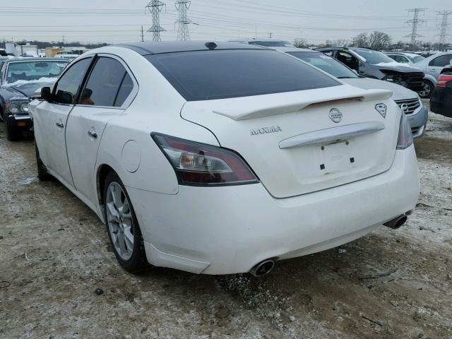 1N4AA5AP9CC830740 - 2012 NISSAN MAXIMA S WHITE photo 3