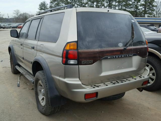 JA4LS21H32P002255 - 2002 MITSUBISHI MONTERO SP GOLD photo 3