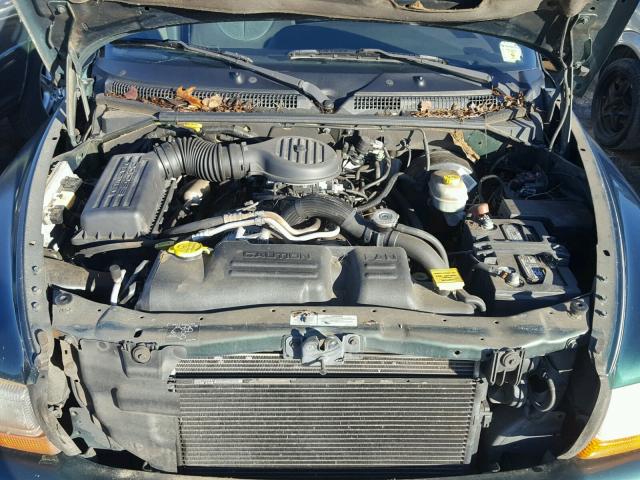 1B4HR28Z8YF249885 - 2000 DODGE DURANGO GREEN photo 7