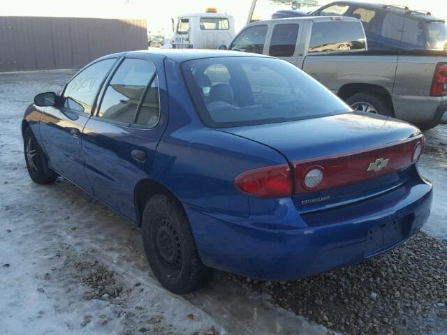 1G1JC52F847195409 - 2004 CHEVROLET CAVALIER BLUE photo 3