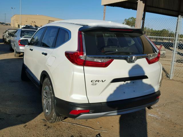 5J6RW5H36HL000445 - 2017 HONDA CR-V LX WHITE photo 3