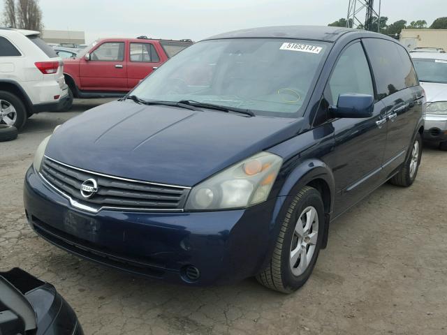 5N1BV28U37N127105 - 2007 NISSAN QUEST S BLUE photo 2