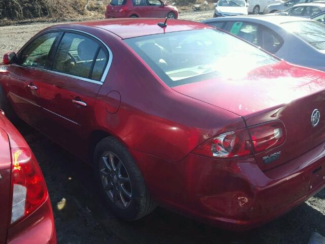 1G4HD57287U187059 - 2007 BUICK LUCERNE RED photo 3