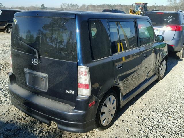 JTLKT324964044392 - 2006 TOYOTA SCION XB BLACK photo 4