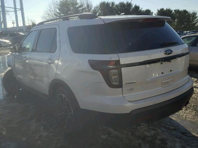 1FM5K8GT6FGA06251 - 2015 FORD EXPLORER S WHITE photo 3