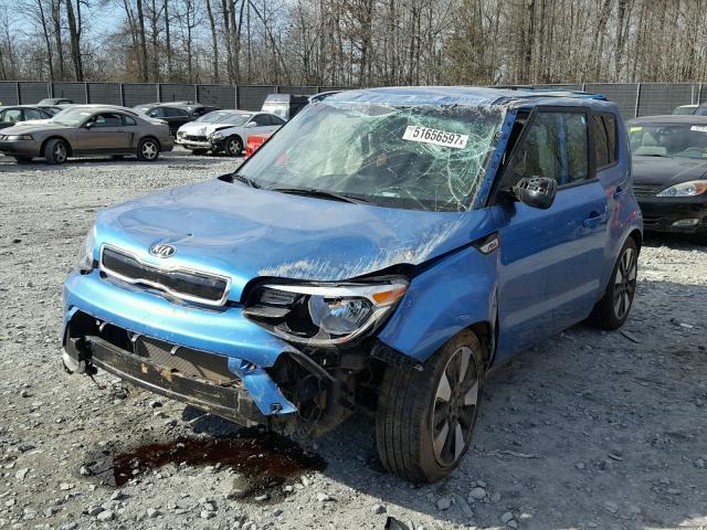 KNDJP3A50G7347437 - 2016 KIA SOUL + BLUE photo 2