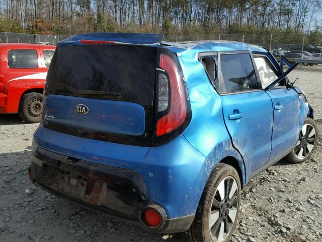 KNDJP3A50G7347437 - 2016 KIA SOUL + BLUE photo 4