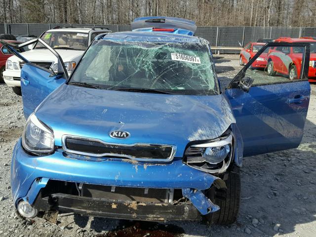 KNDJP3A50G7347437 - 2016 KIA SOUL + BLUE photo 9