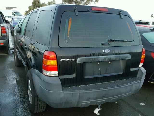 1FMYU02Z96KB09116 - 2006 FORD ESCAPE XLS BLACK photo 3