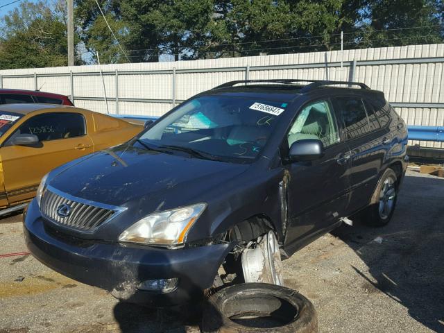 2T2GK31U98C055572 - 2008 LEXUS RX 350 BLACK photo 2