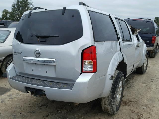 5N1AR1NN8CC619173 - 2012 NISSAN PATHFINDER SILVER photo 4