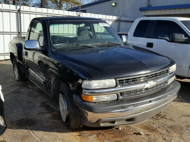 1GCEC14T82Z233646 - 2002 CHEVROLET SILVERADO BLACK photo 1