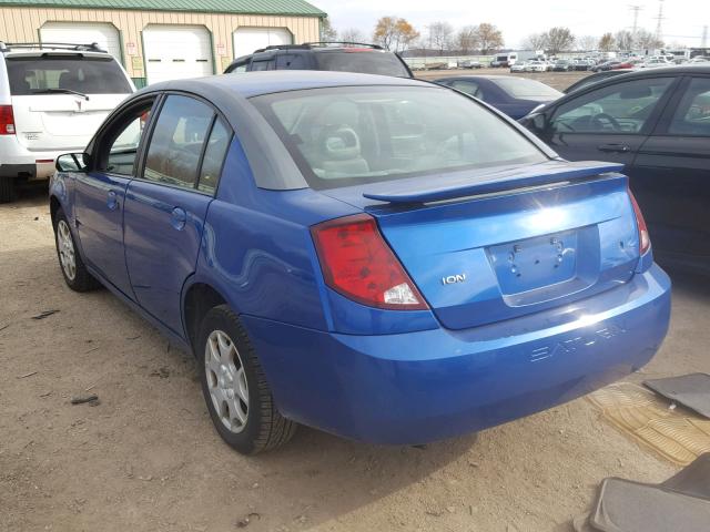 1G8AJ52F83Z136953 - 2003 SATURN ION LEVEL BLUE photo 3