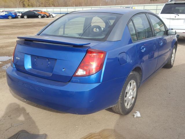 1G8AJ52F83Z136953 - 2003 SATURN ION LEVEL BLUE photo 4