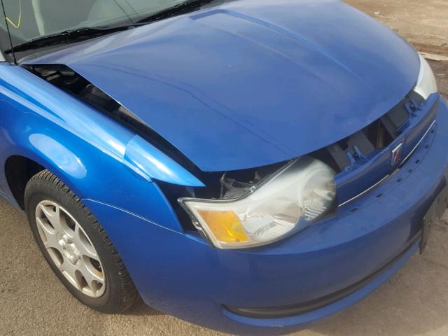 1G8AJ52F83Z136953 - 2003 SATURN ION LEVEL BLUE photo 9