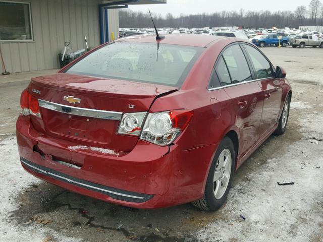 1G1PF5SC4C7249357 - 2012 CHEVROLET CRUZE LT RED photo 4