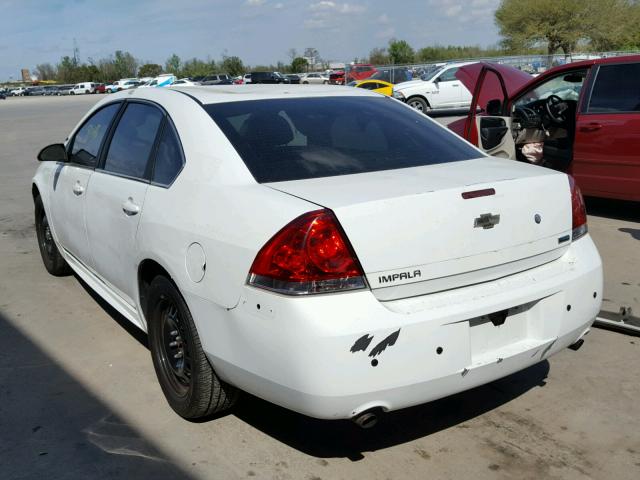 2G1WD5E37C1305463 - 2012 CHEVROLET IMPALA POL WHITE photo 3