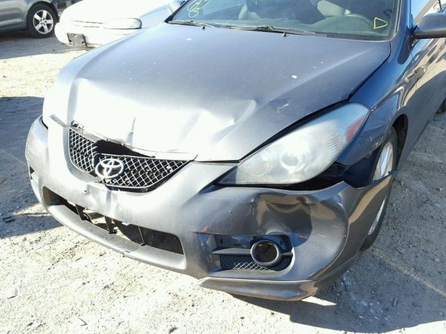 4T1CE30P67U755021 - 2007 TOYOTA CAMRY SOLA CHARCOAL photo 9