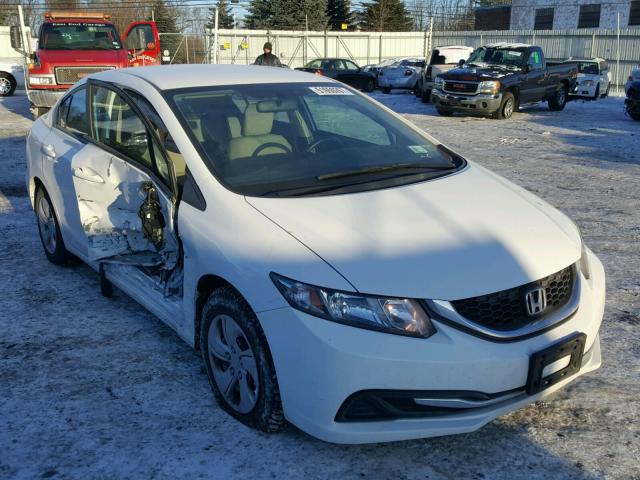 2HGFB2F59EH520429 - 2014 HONDA CIVIC LX WHITE photo 1