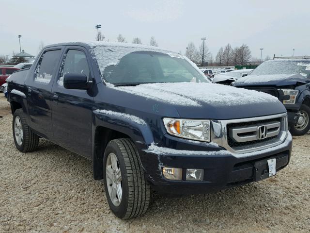 5FPYK1F56BB451242 - 2011 HONDA RIDGELINE BLUE photo 1