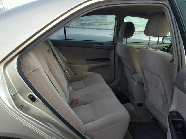 JTDBE32K550310162 - 2005 TOYOTA CAMRY LE ოქროსფერი ფოტო 6