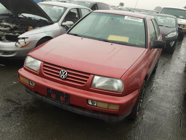 3VWVA81H8VM025865 - 1997 VOLKSWAGEN JETTA GT BURGUNDY photo 2