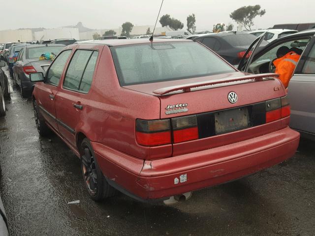 3VWVA81H8VM025865 - 1997 VOLKSWAGEN JETTA GT BURGUNDY photo 3