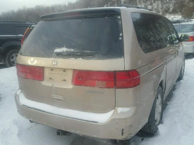 2HKRL18651H592836 - 2001 HONDA ODYSSEY EX GOLD photo 4