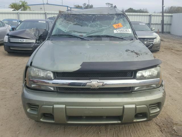 1GNDT13S832189329 - 2003 CHEVROLET TRAILBLAZE GREEN photo 9