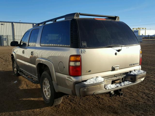 3GNFK16T02G342999 - 2002 CHEVROLET SUBURBAN K TAN photo 3