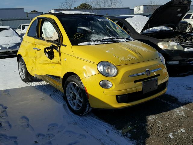 3C3CFFDR8DT740061 - 2013 FIAT 500 POP YELLOW photo 1