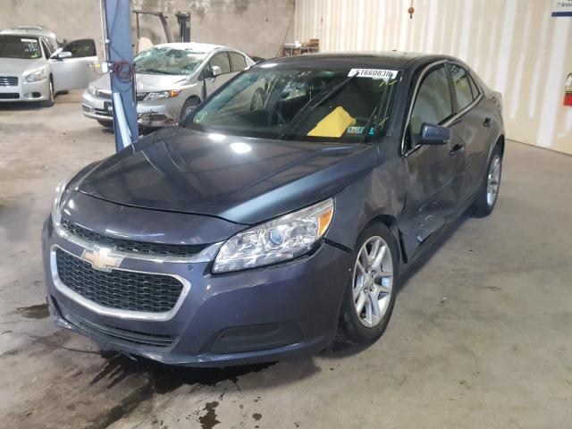 1G11C5SL3EF210928 - 2014 CHEVROLET MALIBU 1LT BLUE photo 2