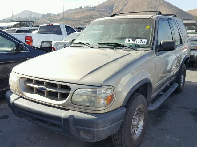 1FMYU60E6YUB10234 - 2000 FORD EXPLORER S GOLD photo 2