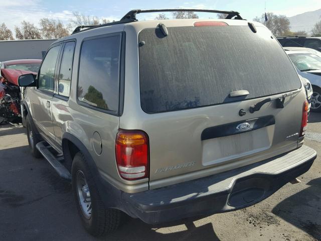 1FMYU60E6YUB10234 - 2000 FORD EXPLORER S GOLD photo 3