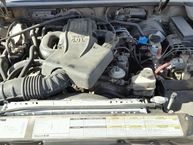 1FMYU60E6YUB10234 - 2000 FORD EXPLORER S GOLD photo 7