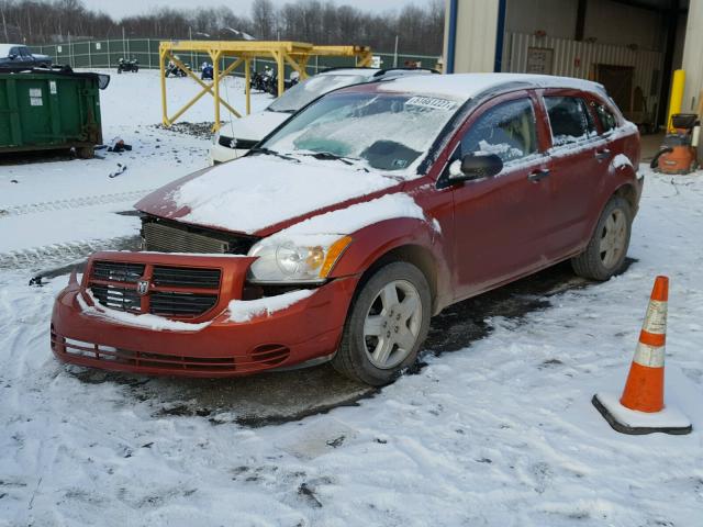 1B3HB28B88D733658 - 2008 DODGE CALIBER ORANGE photo 2