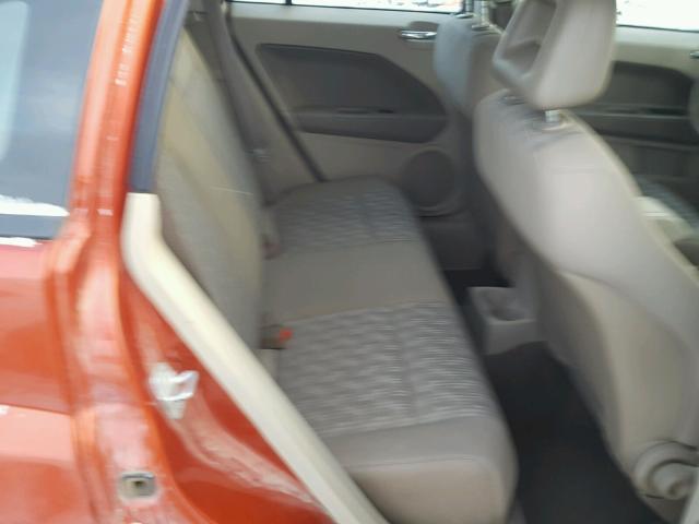 1B3HB28B88D733658 - 2008 DODGE CALIBER ORANGE photo 6