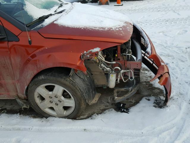 1B3HB28B88D733658 - 2008 DODGE CALIBER ORANGE photo 9