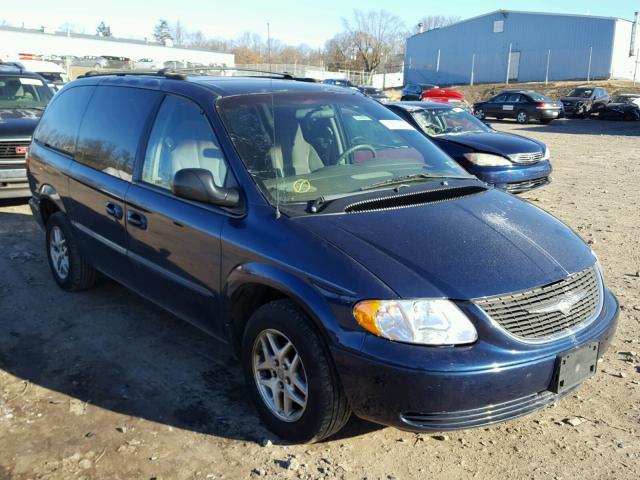 2C4GP44382R723044 - 2002 CHRYSLER TOWN & COU Mavi foto 1