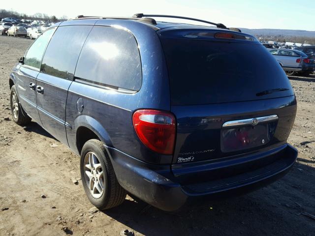 2C4GP44382R723044 - 2002 CHRYSLER TOWN & COU Mavi foto 3