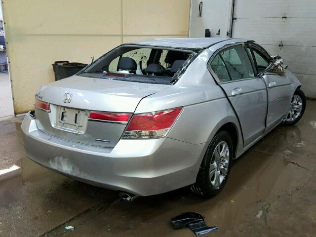 1HGCP2F68BA058243 - 2011 HONDA ACCORD SE SILVER photo 4